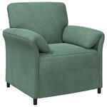 vidaXL Canapé 1 place Vert Mer 88 x 83 x 95 cm Velours