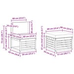 vidaXL Ensemble de canapés d'extérieur 4 pc Naturel et Beige