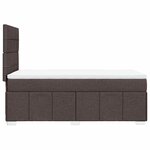 vidaXL Sommier à lattes de lit avec matelas Marron foncé 90x200 cm