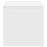 vidaXL Tables d'appoint 3 Pièces Blanc Bois d’ingénierie