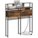 vidaXL Tête de lit de rangement Chêne fumé 90 cm Bois d'ingénierie