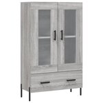 vidaXL Buffet haut sonoma gris 69 5x31x115 cm bois d'ingénierie