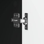 vidaXL Meuble TV Noir 102 x 34 5 x 50 cm Bois d'ingénierie