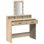 vidaXL Table de Toilette Marron 100 x 41 x 140 cm Bois d'ingénierie
