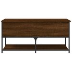 vidaXL Banc de rangement chêne marron 100x42 5x47 cm bois d'ingénierie