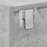 vidaXL Meuble TV Gris béton 100 x 31 x 25.5 cm Bois d'ingénierie