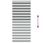 vidaXL Store zèbre gris foncé largeur du tissu 105 9 cm polyester