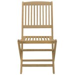 vidaXL Chaises pliables de jardin lot de 2 bois massif d'acacia