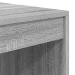 vidaXL bureau d'écriture gris gris sonoma bois d'ingénierie