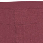 vidaXL Repose-pied Rouge bordeaux 60x50x41 cm Tissu