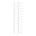 vidaXL Casier à vin mural pour 36 bouteilles Blanc Fer