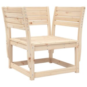 vidaXL Chaises de jardin bois massif de pin