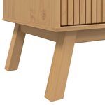 vidaXL Meuble TV OLDEN marron 114x43x57 cm bois de pin massif