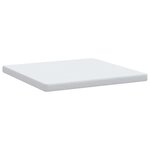 vidaXL Matelas Blanc 200 x 200 cm Mousse à mémoire de gel