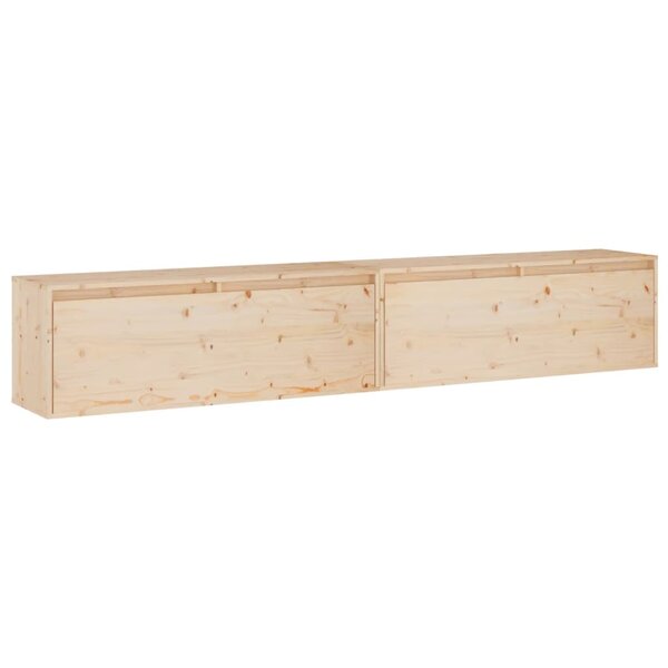 vidaXL Armoires murales 2 Pièces 100x30x35 cm Bois de pin massif