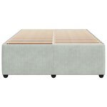 vidaXL Cadre de lit Gris clair 140x200 cm Velours