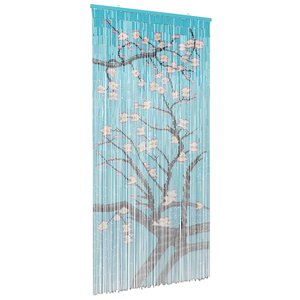 vidaXL Rideau de porte anti-insectes multicolore 100 x 200 cm Bambou