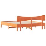 vidaXL Cadre de lit sans matelas cire marron 180x200cm bois pin massif