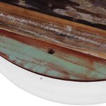 vidaXL Ensemble de 2 tables basses Forme de bol Bois de récupération