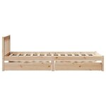 vidaXL Cadre de lit sans matelas 90x190 cm bois de pin massif