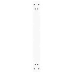 vidaXL Pieds de table à manger en forme de V  3 pièces  blanc  80 x (72-73 3) cm  acier