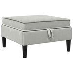 vidaXL Ensemble de meubles pour le salon 6 Pièces Gris clair Tissu