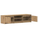 vidaXL Meuble TV chêne artisanal 140x40x36 cm bois d'ingénierie