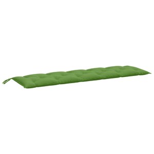 vidaXL Coussin de banc de jardin vert mélangé 180x50x7 cm tissu