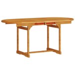 vidaXL Ensemble de salle à manger pour jardin 5 Pièces Marron