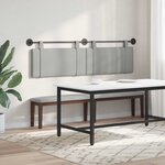 vidaXL Tête de lit suspendue Gris nuage Tissu