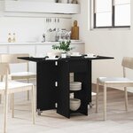 vidaXL Table à dîner 115 x 70 x 75 cm Bois d'ingénierie Chêne noir