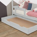 Tiroir de lit 120 x 160 BUDDY - gris clair