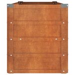 vidaXL Lit surélevé de jardin rouillé 100x40x45 cm acier corten