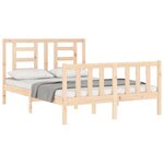 vidaXL Cadre de lit sans matelas bois de pin massif