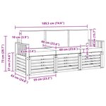 vidaXL Ensembles de canapés 3 pc Gris Naturel et Clair