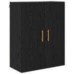 vidaXL Haut Armoire Chêne noir 69 5 x 34 x 180 cm Bois d'ingénierie