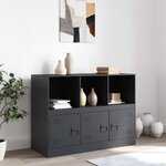 vidaXL Buffet anthracite 99x39x73 cm acier