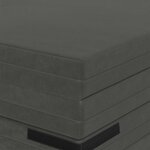 vidaXL Canapé-lit pliable 140 x 67 x 15 cm Gris foncé