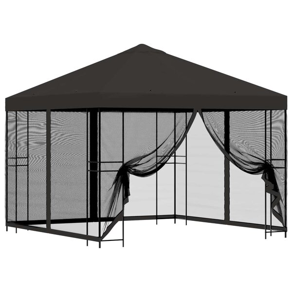 vidaXL Abri de jardin avec parois 3 x 3 m Anthracite