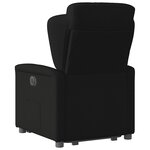 vidaXL Fauteuil inclinable noir tissu