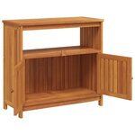 vidaXL Table console de jardin 80x35x75 cm bois massif d'acacia