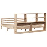 vidaXL Lit bibliothèque sans matelas 180x200 cm bois massif de pin