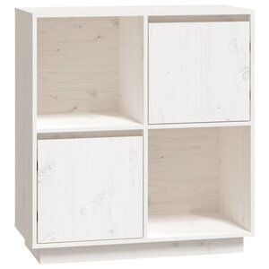 vidaXL Buffet blanc 74x35x80 cm bois massif de pin