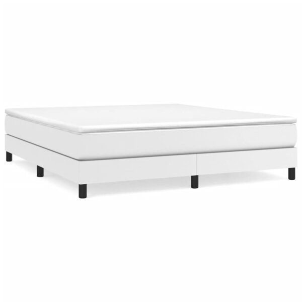 vidaXL Cadre de lit blanc 160x200 cm similicuir