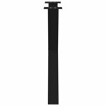 vidaXL Pieds de table à manger en forme de X  2 pièces  noir  70 x (72-73) cm  acier