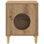 vidaXL Maison pour chat Chêne artisan 42 5 x 40 x 53 cm