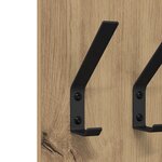 vidaXL Porte-manteau mural chêne artisanal 20 x 1.5 x 100 cm