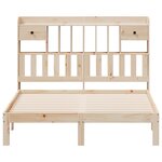 vidaXL Lit bibliothèque sans matelas 160x200 cm bois massif de pin