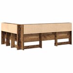 vidaXL Tête de lit de rangement Bois ancien 120 cm Bois d'ingénierie