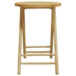 vidaXL Ensemble de bistro pliante 3 Pièces et coussins gris foncé bambou